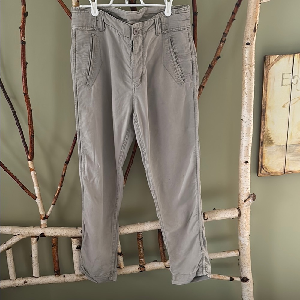 Free People Women’s Gray Linen Casual Pants